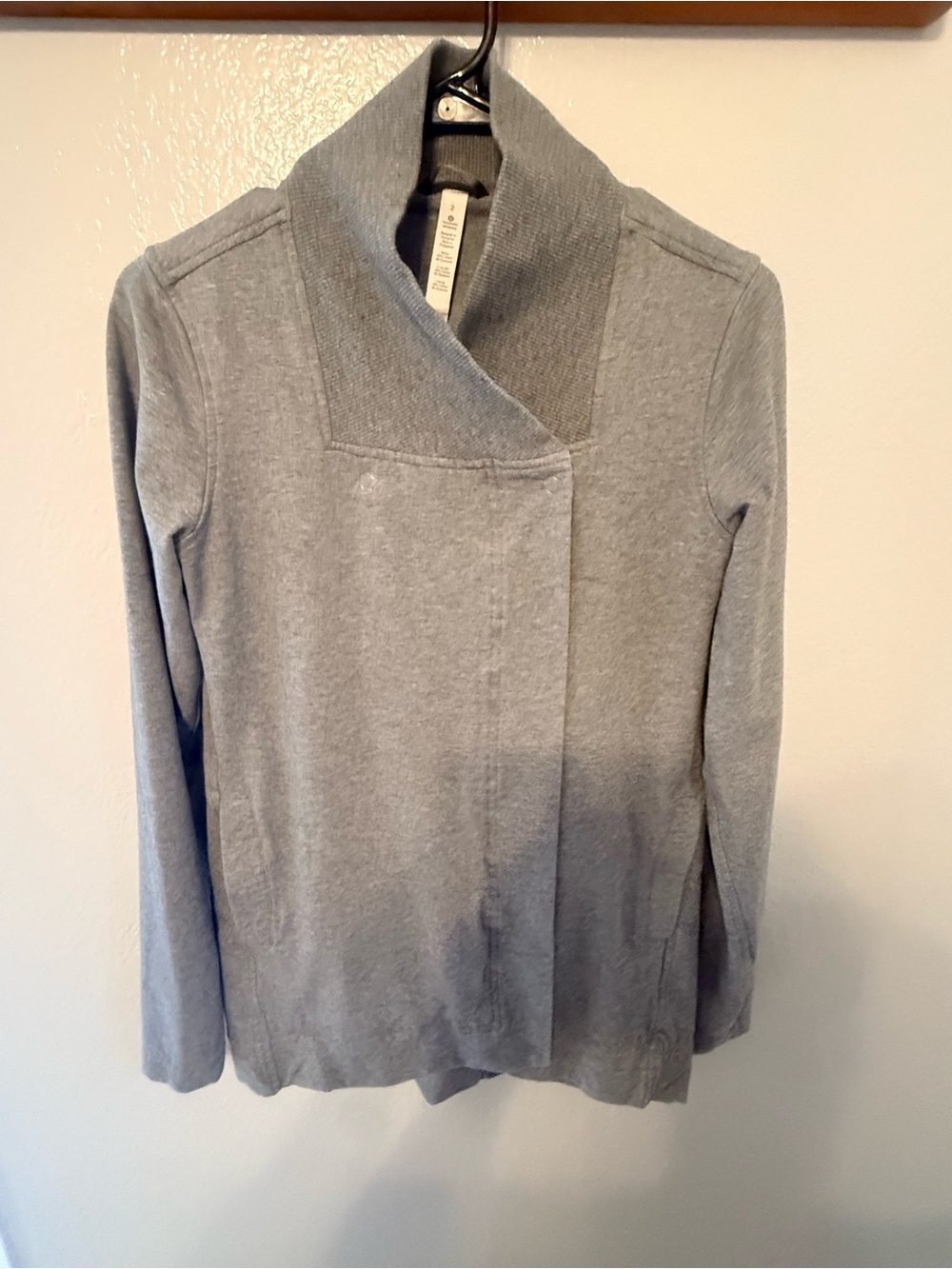 Lululemon Light Gray Women's Wrap Cardigan Sweater